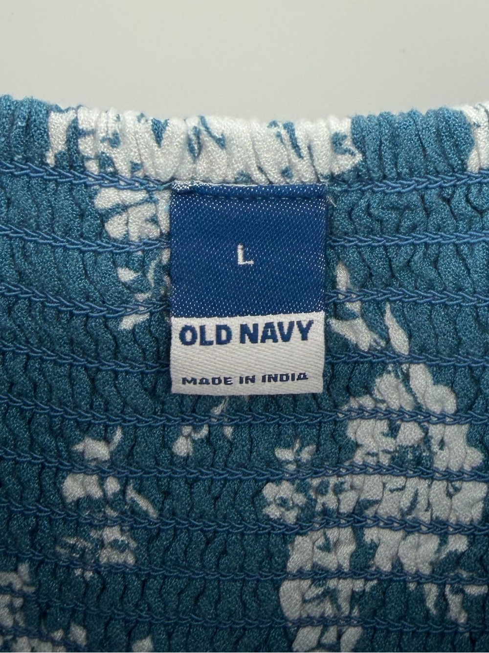 NWT Old Navy Flutter-Sleeve Crepe Midi Dress in Blue White Floral, Women's Large - Picture 8 of 10